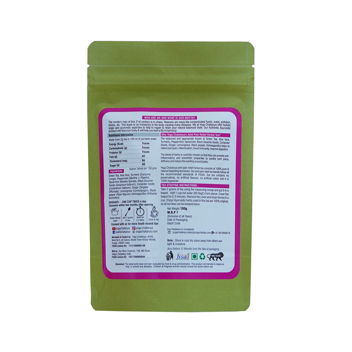 Joint Pain Relief Herbal Tea
