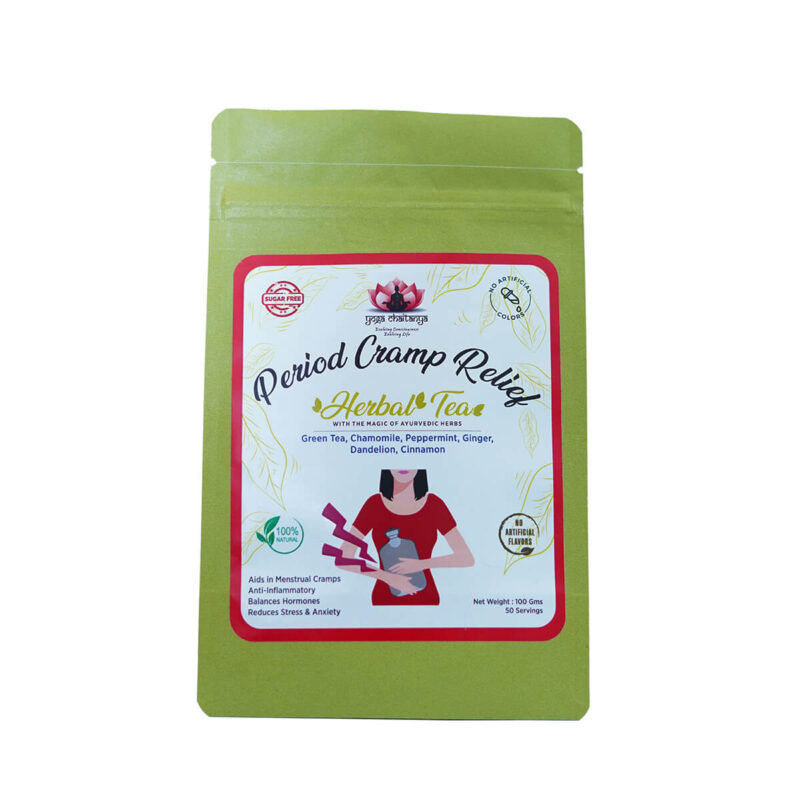 Period cramp relief herbal tea front