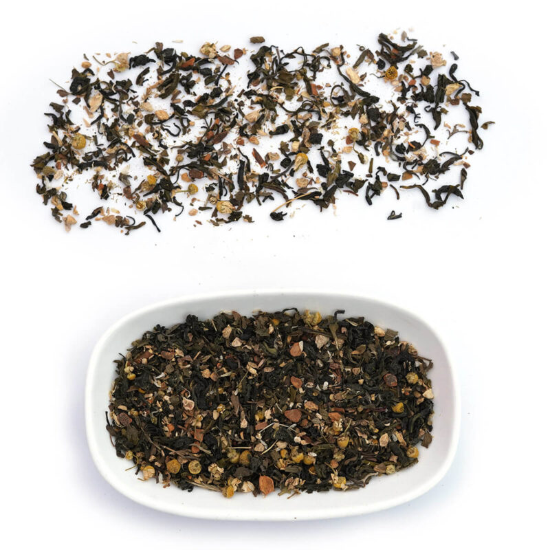 Period cramp relief herbal tea texture