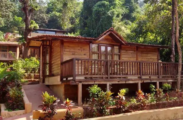 Wooden Accommodation at Yoga Training Campus Goa