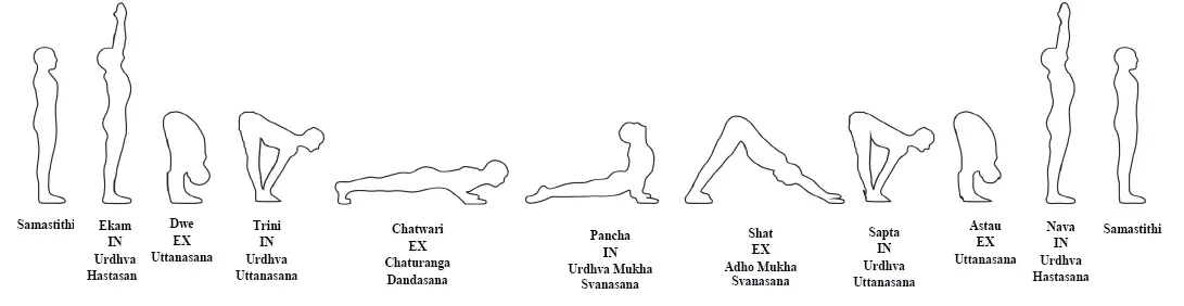 Ashtanga Surya namaskar A